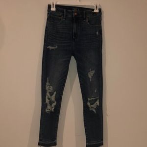 Abercrombie brand new high waisted ankle jeans